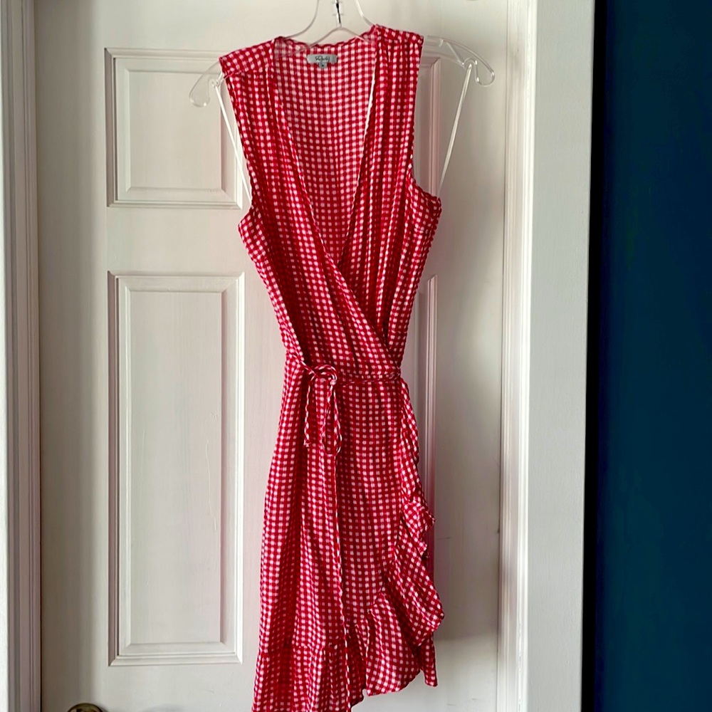 Rails Madison wrap dress gingham